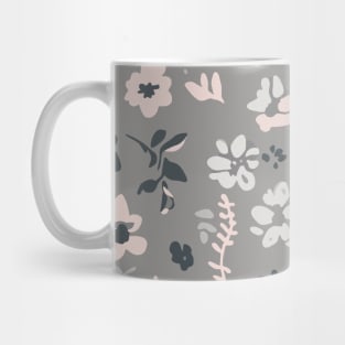 Floral Pattern 90' lofi: Pastel Vintage Botanica Mug